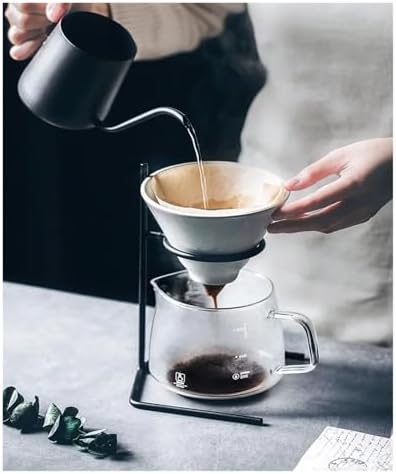 Ceramic Pour Over Coffee Set Filter Bracket Filters Dripper Stand