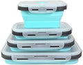 Guyuyii 4 Pack Space-Saving Collapsible Food Storage Containers with