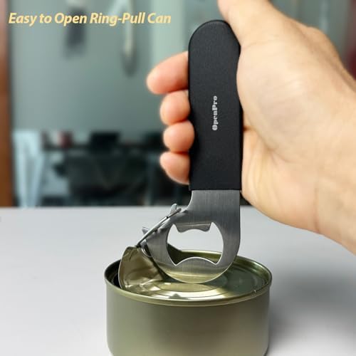 Magnetic 2-IN-1 Ring-Pull Can Opener, Beer Bottle Opener, Manual Can
