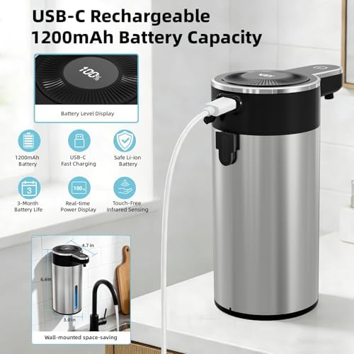 Touchless Automatic Foaming Soap Dispenser for Bathroom