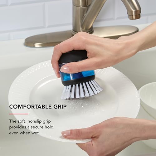 KitchenAid Soap Dispensing Palm Brush, Black