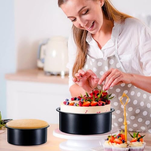 Alipis 5pcs Cake Pan Baking Set, Aluminum Alloy Nonstick Chiffon Mold