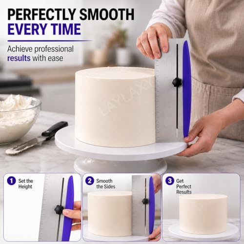 12 Inch Stainless Steel Cake Scraper and Leveler