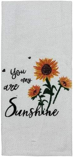 Set of 10, You are My Sunshine and Sunflower Design Tapestry Kitchen