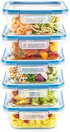 Snapware Glass Total Solutions 5-Pack 4-Cup Food Storage Set