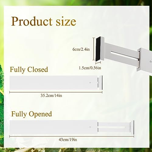 Wesiti 12 Pcs Bamboo Drawer Dividers Expandable Adjustable White