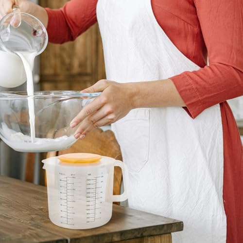 2.5l Measuring Mixing Bowl Plastic Scale Cup with Lid
