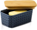 Butter Dish with Lid for Countertop, Ceramic Extra Large Butter Holder