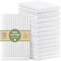 Homaxy 100% Cotton Kitchen Dish Cloths 12 Pack, 12"x12" Dish Rags