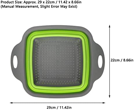 Collapsible Colander Set, Silicone Kitchen Strainer Set, Colander for