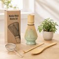 Matcha Whisk Set, 5 Pcs Matcha Kit with Bamboo Chasen Whisk, Ceramic