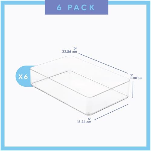 primebox Plastic Clear Drawer Organizers. Bathroom. Kitchen, Bedroom