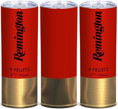 Funny Tumbler for Men Shotgun Shell 20oz Insulated Skinny Cup