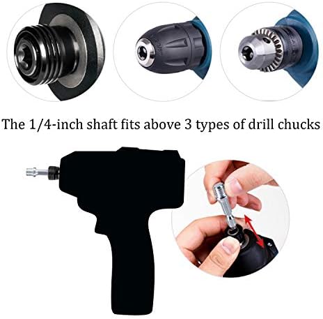 4 Inch Drill-Powered Tile Scrubber Cleaning Kit