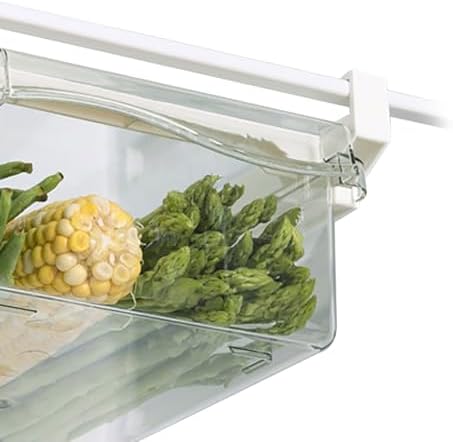 Pull out Fridge Organizer, Stackable Hanging Clear Pantry Drawer