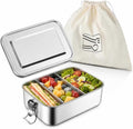 TeamFar Stainless Steel Bento Box, 28oz/850ML Small Metal Lunch Box