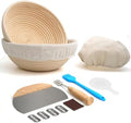 Bread Proofing Basket Set of 2,9 Inch Round Sourdough Bread Baskets
