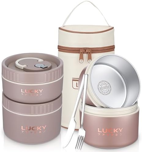 3 Pcs Stainless Steel Bento Lunch Container Set