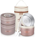 3 Pcs Stainless Steel Bento Lunch Container Set
