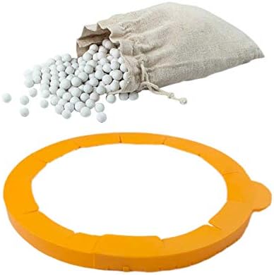 Kamehame Pie Weights Ceramic 1.2LB, Silicone Pie Crust Protector