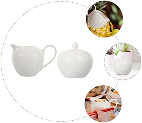 2 Pcs Milk Jug Sugar Bowl Set Candy Container Household Tool Set