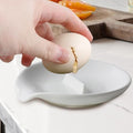 Egg Cracker Spoon Holder,Ceramic Spoon Rest for Kitchen