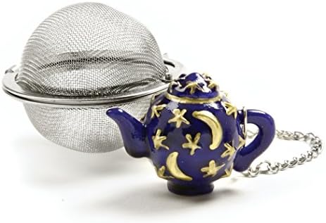 Norpro Stainless Steel Mesh Tea Ball Infuser with Teapot Weight Charm