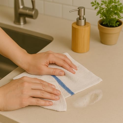 ZUPERIA Bar Mop Towels - 12 Pack (16"x19") - 100% Cotton High