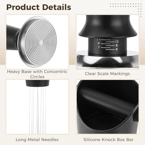6 PCS Espresso Accessories Kit,58mm Espresso Tool Kit