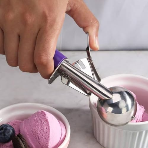 Soro Essentials- 3.75 oz Stainless Steel Disher #10 with Purple