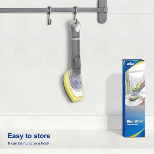 CELOX Non-Scratch Dishwashing Scrubber with Soap Dispenser