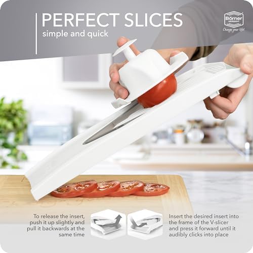BORNER V1 ClassicLine Mandoline Slicer, White