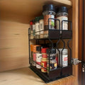 Pull Out Spice Rack Organizer for Cabinet, Heavy Duty Slide Out