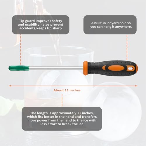 Ice Pick, Ice Pick for Breaking Ice, for Kitchen, Bars, Bartender, Ice