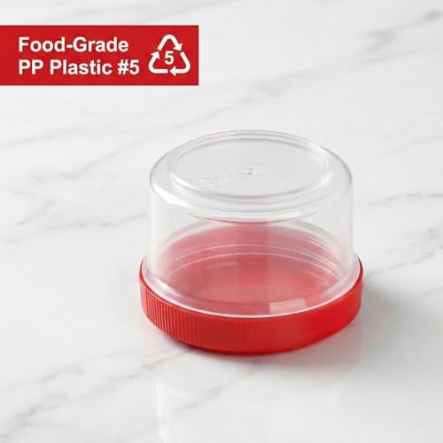 Elsjoy 30 Pack Condiment Container with Lid, 1.18 Oz Salad Dressing