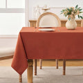 Fall Tablecloth Rectangle 60" x 75", Burnt Orange