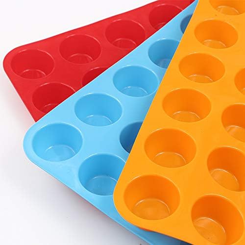 Silicone Muffin Pan, Cupcake Pan, 24 Cups, Food Grade Egg Muffin
