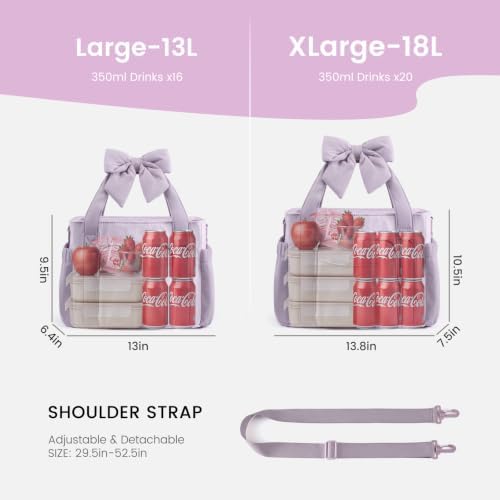 LOVEVOOK Insulated Lunch Box for Women,Adult Lunch Cooler Tote Bag