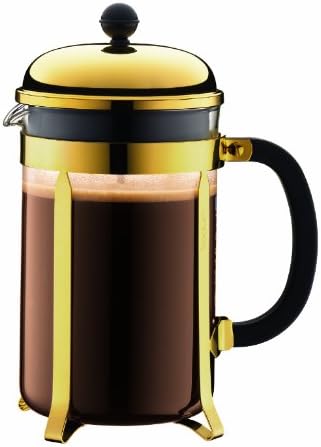 BODUM 1932-17 Chambord Coffee Maker, 1.5 Litre, Gold