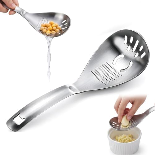 5-in-1 Stainless Steel Cooking Spoon,Multifunctional Stainless Steel