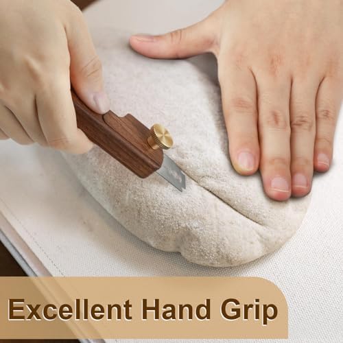Magnetic Wooden Bread Lame Dough Scoring Tool,Hand Crafted Sourdough