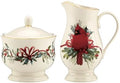 Lenox 847266 Winter Greetings Sugar & Creamer Set, Christmas & Holiday