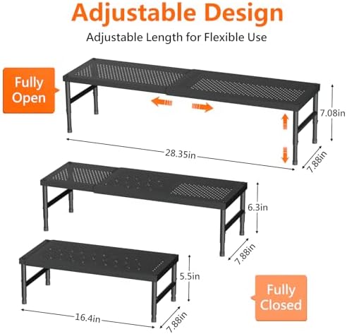 HI NINGER Expandable adjustable stackable kitchen organizer,Spice