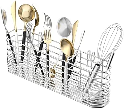JAQ Utensil Holder for Sink, Sus304 Stainless Steel Rust Free