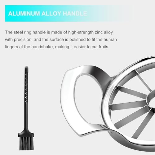 Stainless Steel Apple Slicer 12 Slices - Large Apple Corer Remover