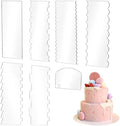 SenseYo 7-Piece Acrylic Cake Scraper, 9.5 Inch