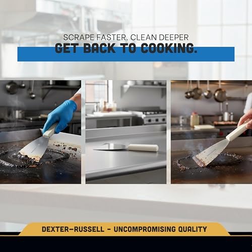 Dexter-Russell Basics 4” Stiff Scraper – P94850, Heavy-Duty Stainless