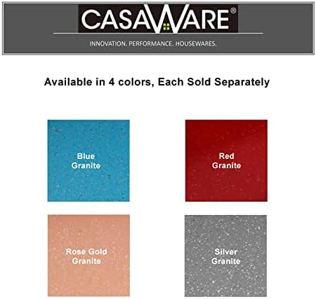 casaWare Ceramic Coated NonStick 12 Cup Muffin Pan (Blue Granite)