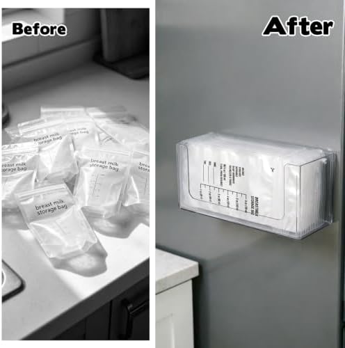 Magnetic Breastmilk Storage Bag Organizer Strong Magnetic & Wall Mount