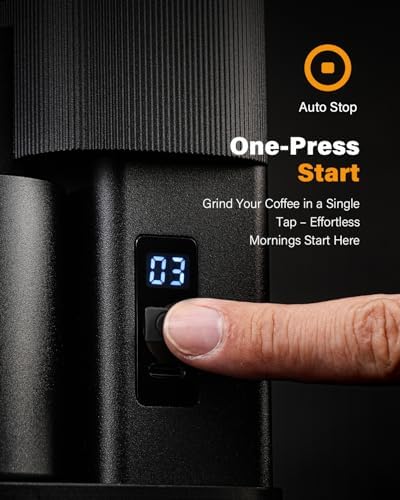 SHARDOR Single-Dose Coffee Grinder, 80 Settings, Black